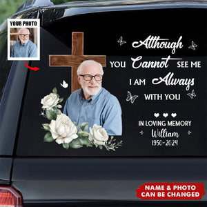 Although We Are Apart Your Spirit Lives Within Me Personalized Memorial Decal/Sticker