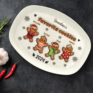 Grandma Favorite Cookies Personalized Platter