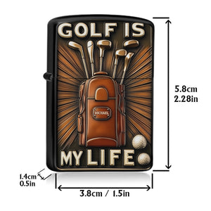 Golf Is My Life - Personalized Golf-Shaped Lighter