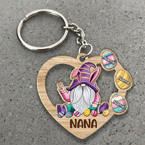 Personalized Grandma Easter Eggs Acrylic Keychain