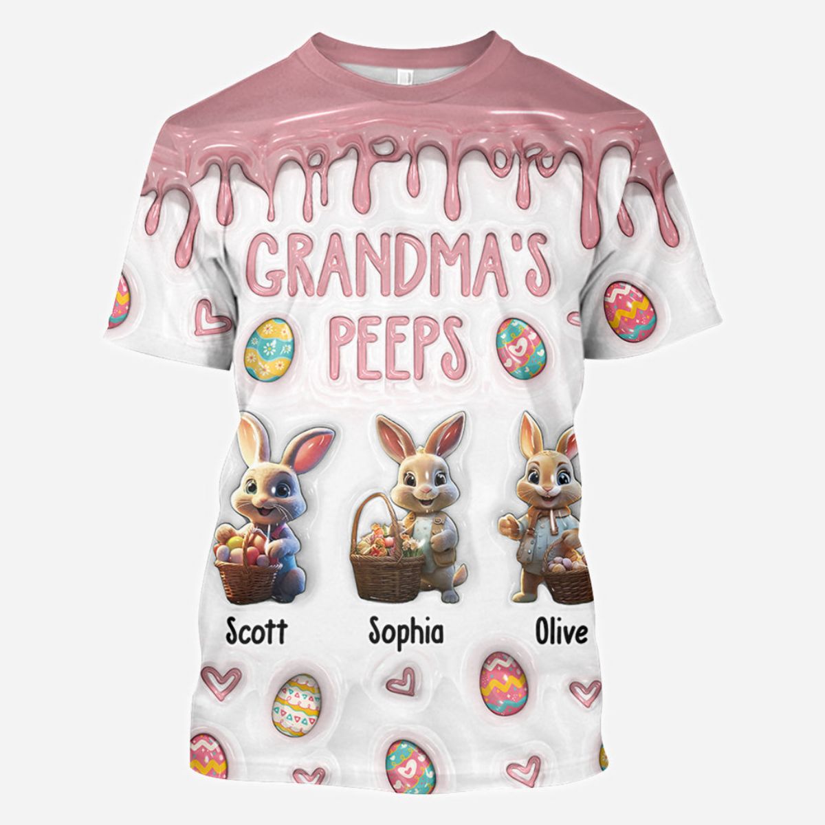 Personalized Love You Grandma All-Over Print T-Shirt