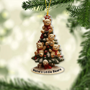 Personalized Grandma's Little Bears Ornament