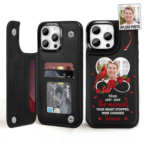 My Heart Changed Forever - Personalized Leather Flip Wallet Phone Case