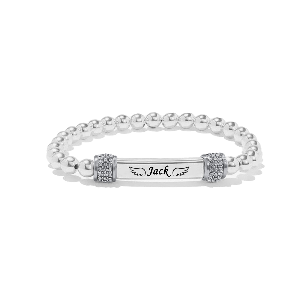 Personalized Name Bead Memorial Bracelet