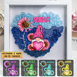 Personalized Unique Leopard Grandma Mom Butterfly Kids Heart Flower Shadow Box