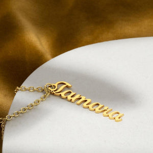 Personalized Multiple Vertical Name Necklace