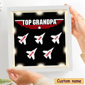 Personalized Light Shadow Box-Top Grandpa/Dad