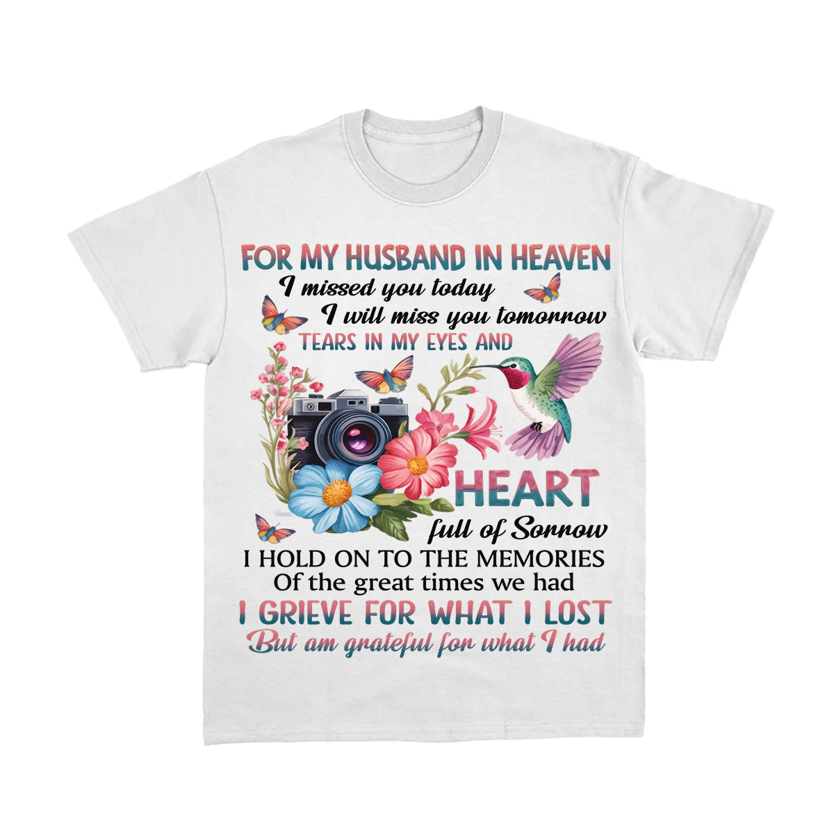 Missing You Every Day, Loving You Always - Memorial Personalized Pure Cotton T-Shirt