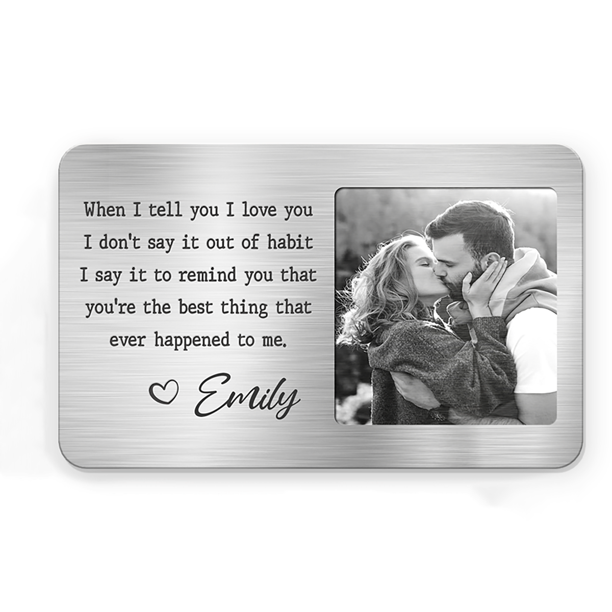 Dear Love Of My Life - Couple Personalized Wallet Card