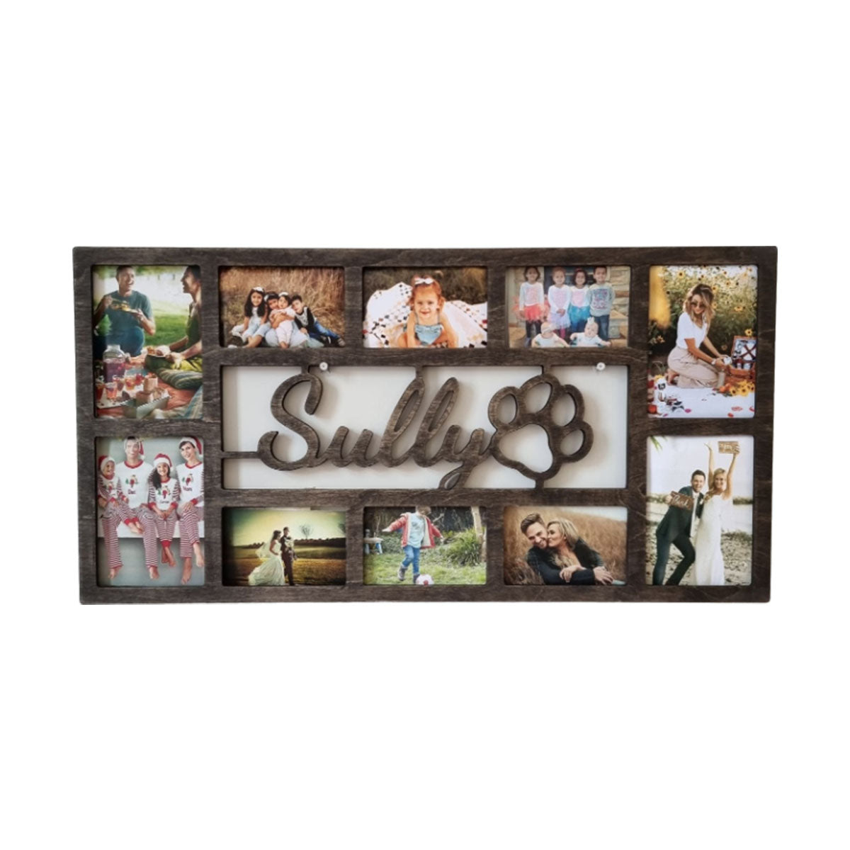 Personalized Name Paw Print Photo Frame