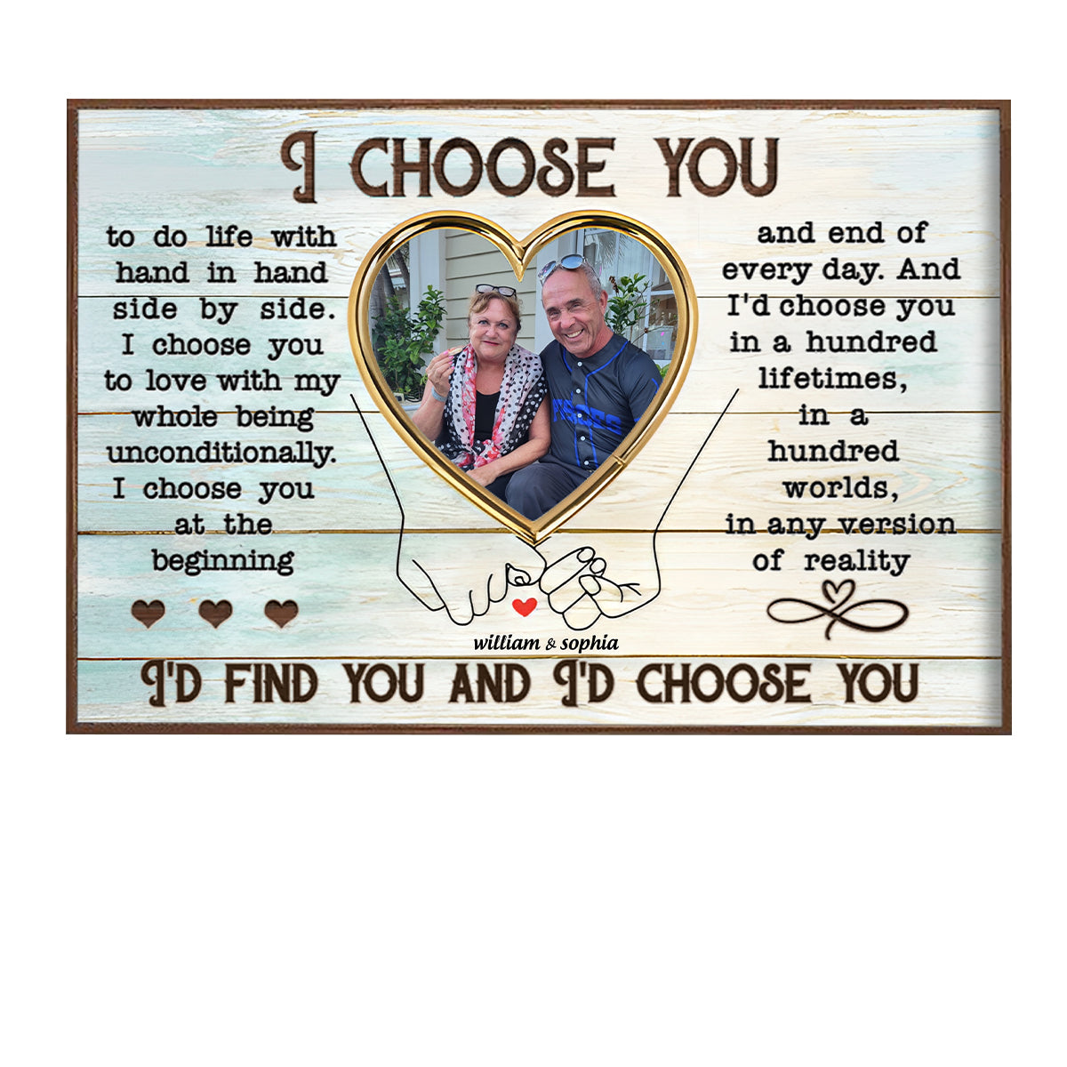 When I Say I Love You More Personalized Couple Poster