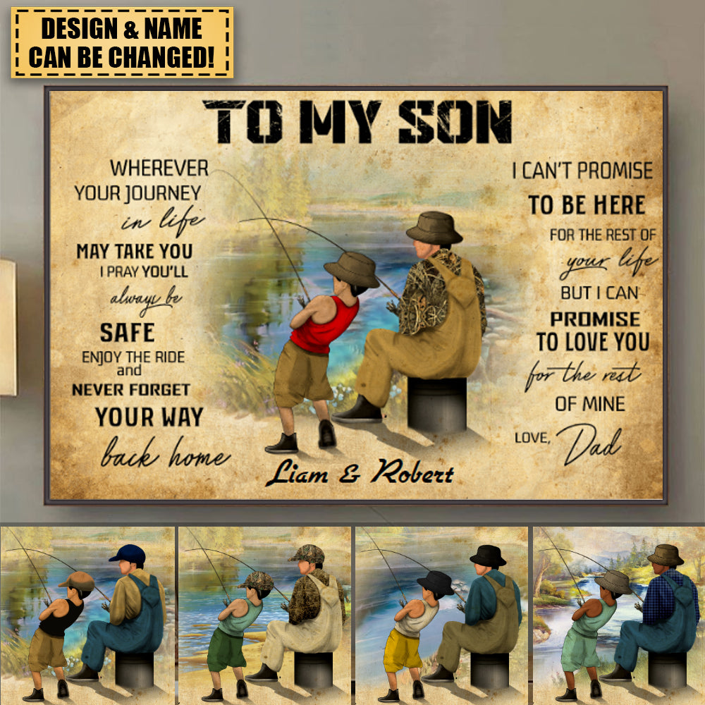 Custom Personalized Fishing Poster, custom Name Appearance