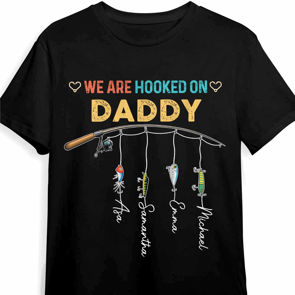 Personalized Grandpa Fishing Lure T-Shirt - nany_shops