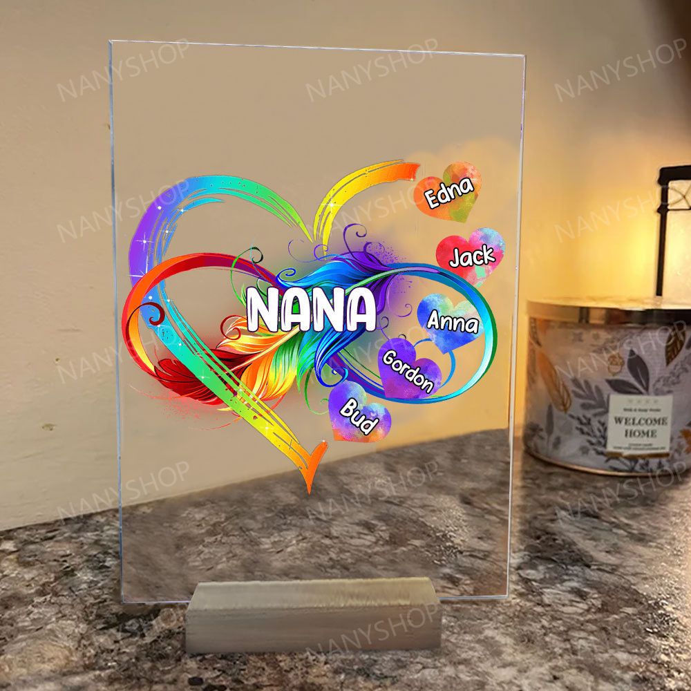 Name Plates Grandma Nana Mimi Mother Bars Hearts Circles 