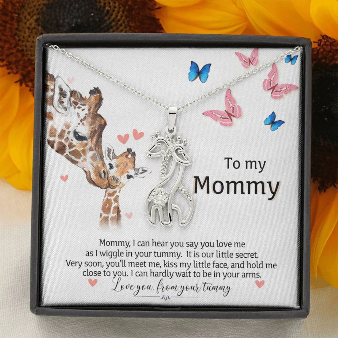 Mother daughter giraffe deals necklace