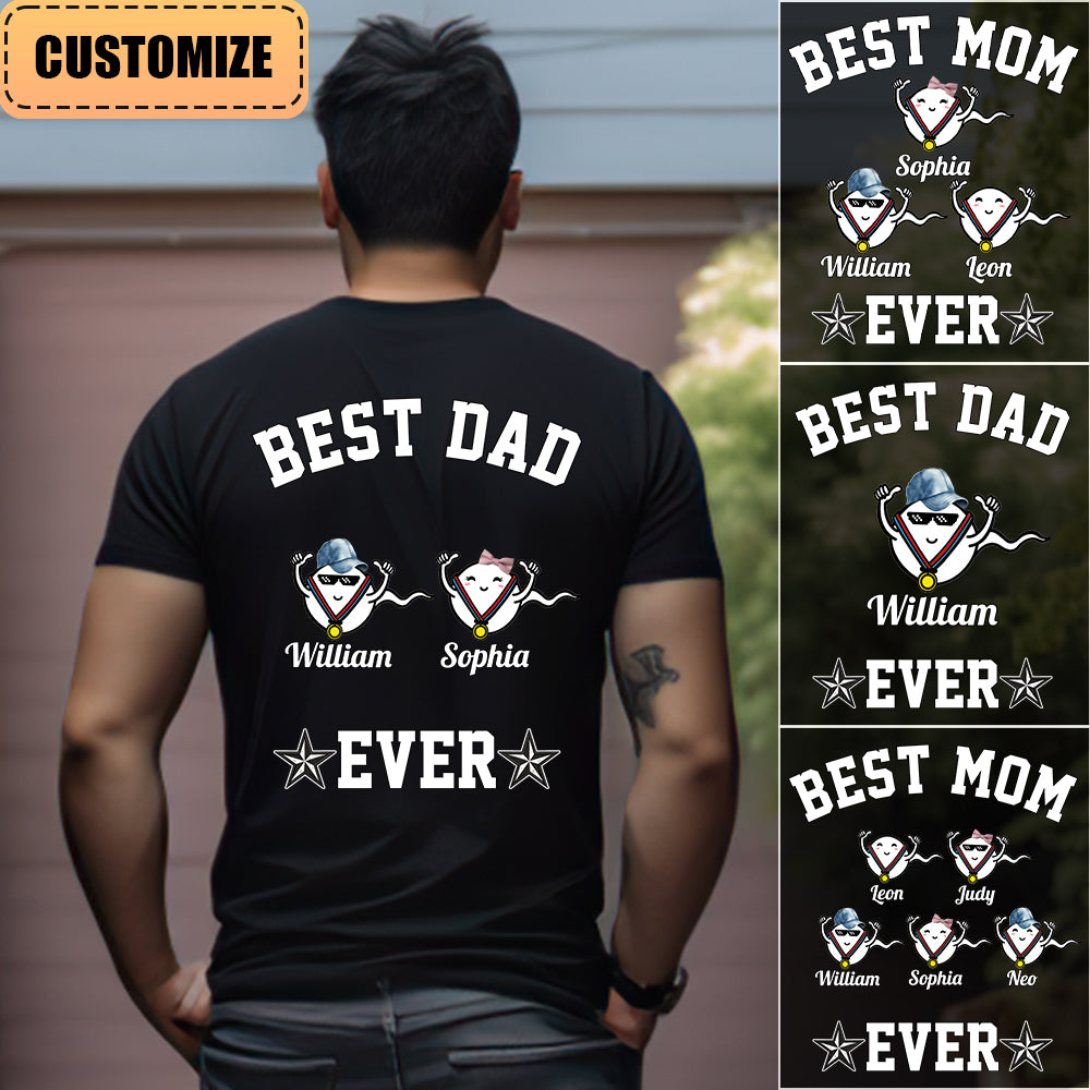 Personalized Best Mom/Dad Ever Kid T-shirt