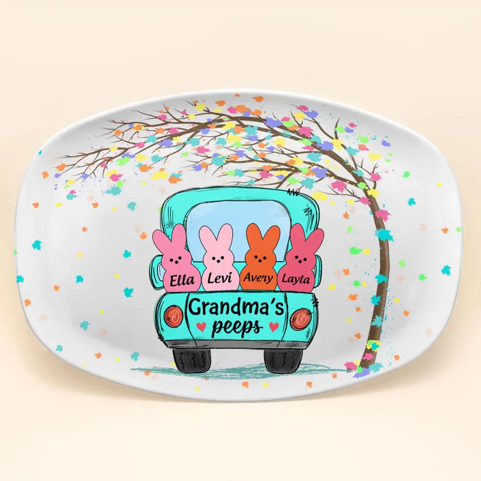 Personalized Grandma's Gift For Family Platter