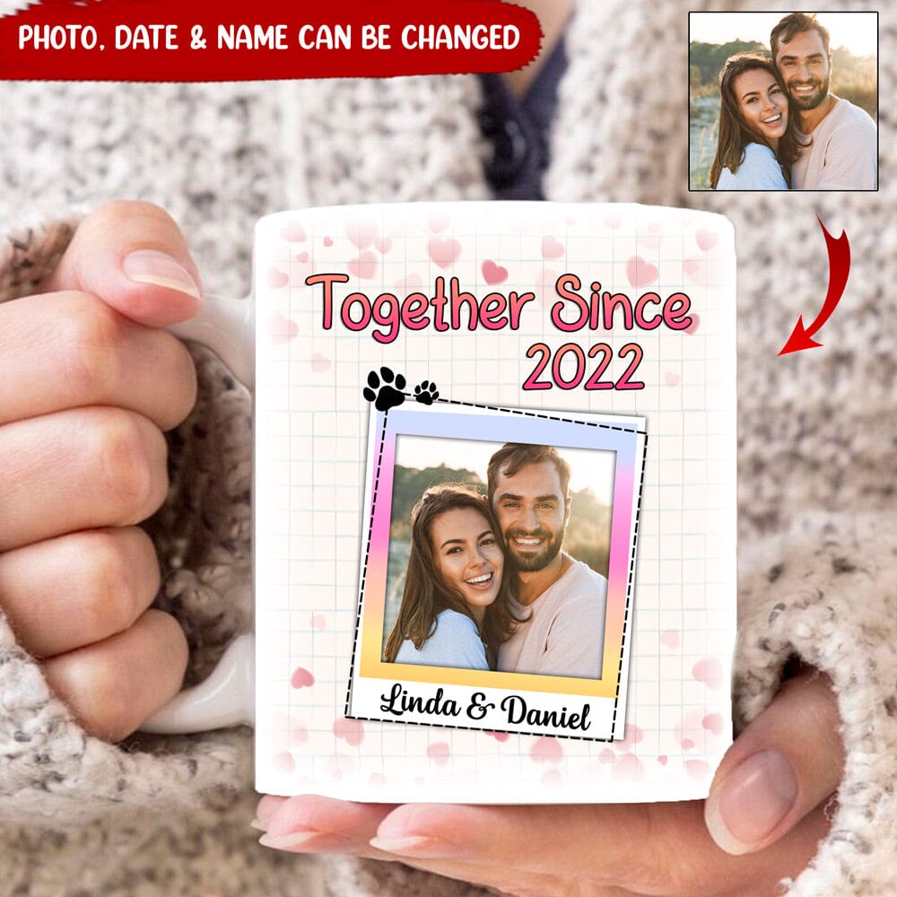 Personalized Couple Print Valentine Gift for Her Couples Gift for