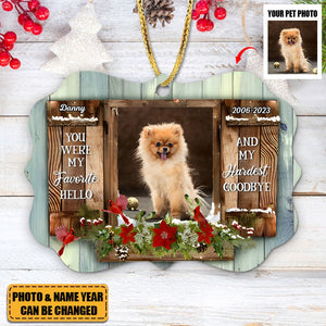 Personalized Acrylic Ornament  Christmas/Memorial Gift Idea for Pet Owners