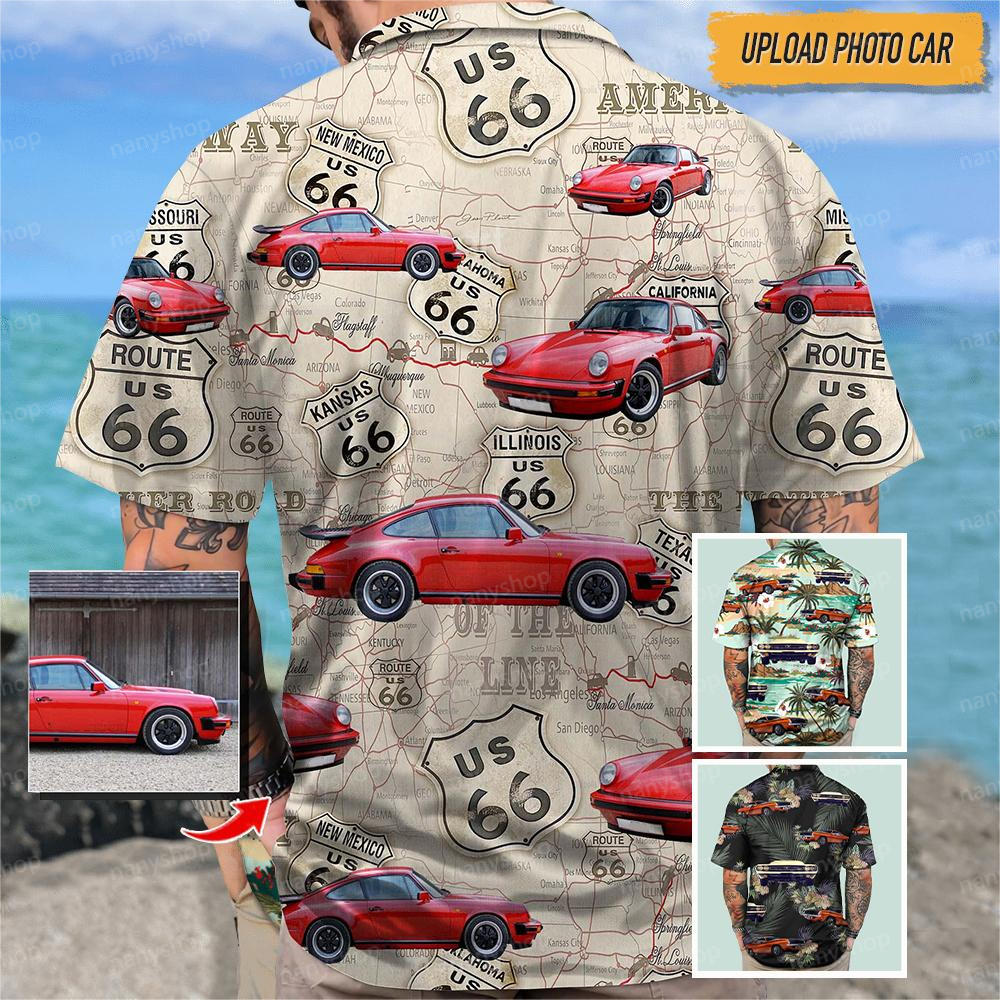 Hawaiian Shirt Women With Custom Photo and Text Car Hawaiian 